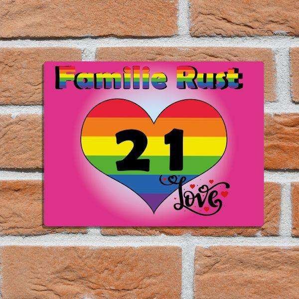 Regenboog hart rose - Afbeelding 2
